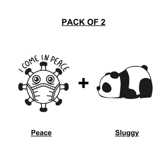 Pack of 2 - Peace + Sluggy